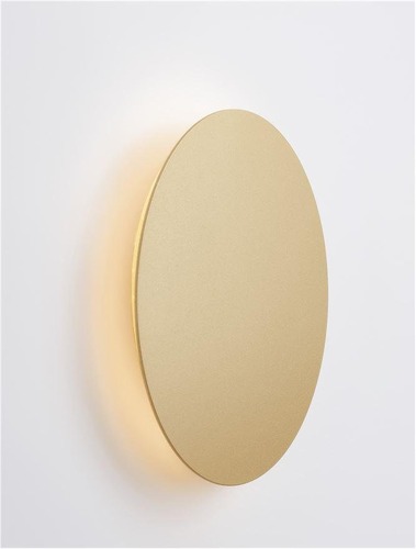 Nepřímé osvětlení - NV 9248156 Nástěnné svítidlo CYRCLE matný zlatý hliník a akryl LED 12W 230V 3000K IP20 - NOVA LUCE - foto 1