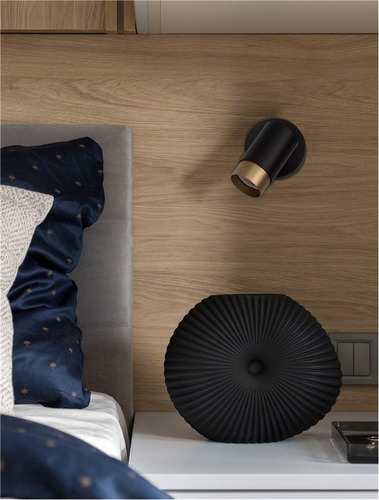 Bodová - NV 9111432 Bodové svítidlo POGNO černá a zlatý hliník GU10 1x10W IP20 220-240V bez žárovky - NOVA LUCE - foto 1