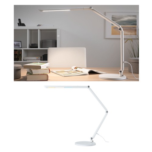 Stolní lampy dekorační - P 78911 LED stolní lampa na psací stůl FlexBar bílá 10,6W WhiteSwitch 3.000K - PAULMANN - foto 1