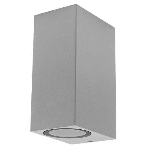 LED nástěnná svítidla Optonica - STNOVÁ SVÍTILNA HLINÍKOVÁ STŘÍBRNÁ TELO 2xGU10 SOCKET - foto 1