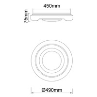 Kruhová - GLO 483111-40 RADA 483111-40 Stropní svítidlo - GLOBO