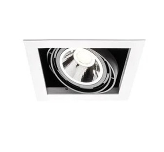 Hranatá - FAN INC-DESTINY-1 Vestavné svítidlo Destiny 1xAR111 18,5 x 18,5 cm - FANEUROPE - foto 1