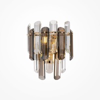 Dekorativní - M DIA200WL-02G Nástěnné svítidlo Flare E14 2x40W zlatá kov křišťál - MAYTONI