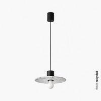 Dekorativní - FARO 68600-50 CONFETTI 300 závěsné svítidlo, recyklovaný marmoreal, pr. 30cm - FARO