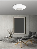Kruhová - NV 6311801 Stropní svítidlo ERA bílé sklo a křišťál chromovaný kov E27 4x12W - NOVA LUCE