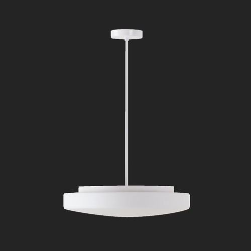 Kruhová - OS EDN61214 EDNA P5 závěsné skleněné svítidlo bílá IP40 3000 K 33W LED DALI (původní kód OS 61214) - OSMONT - foto 1