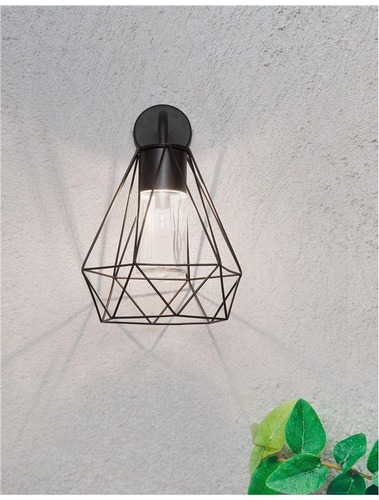 Nástěnná - NV 870426 Venkovní nástěnné svítidlo ISIDORA černý litý hliník čiré sklo E27 1x12W 220-240V IP54 bez žárovky - NOVA LUCE - foto 1