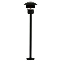 Sloupková - NOR 25118003 Venkovní sloupkové svítidlo Vejers 1x60W E27 černá čirá - NORDLUX