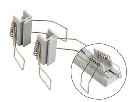 Úchyty a držáky pro Al profily - FAN I-PROFILO-INC-STAFFE Pružinové držáky pro hliníkové profily (2 ks) - FANEUROPE