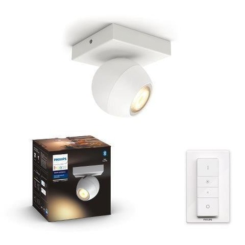 SmartHome Paul Neuhaus - PH 50471/31/P6 Hue White Ambiance Bodové svítidlo Philips Buckram BT 50471/31/P6 LED GU10 1x5W 350lm 2200-6500K 230V, bílé s dálkovým ovladačem a Bluetooth - PHILIPS HUE (915005919401) - foto 1