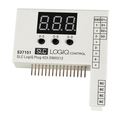 Ovladače pro vícebarevné LED pásky, RGB, RGBW - SLC S37151 SLC LogiQ Plugin 4CH DMX512 - TLG - foto 1