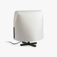 Stolní lampy dekorační - FARO 23002-57 LUANG M stolní lampa, černá/béžová - FARO