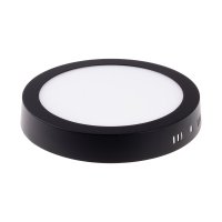 LED panely kruhové - BPL24 LED panel 24W přisazený černý kulatý