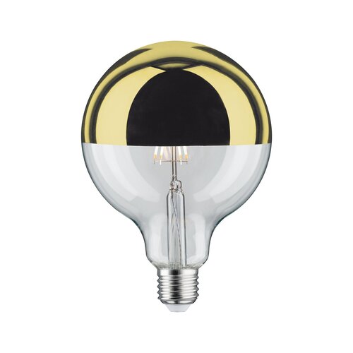 E27 - P 28678 LED Globe 6,5 W E27 zrcadlový svrchlík zlatá teplá bílá stmívatelné - PAULMANN - foto 1