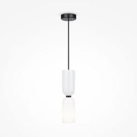 Dekorativní - M MOD177PL-01W Závěsné svítidlo Memory E14 40W bílá kov - MAYTONI