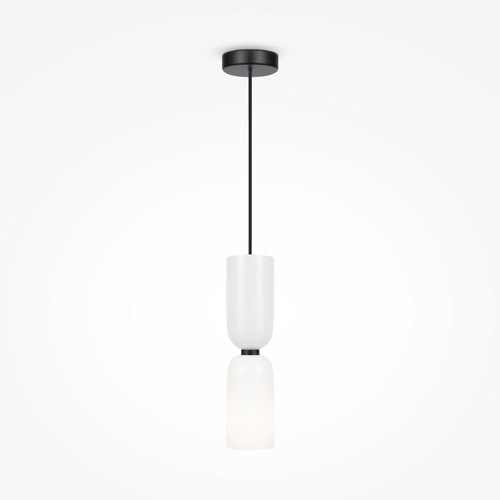 Dekorativní - M MOD177PL-01W Závěsné svítidlo Memory E14 40W bílá kov - MAYTONI - foto 1