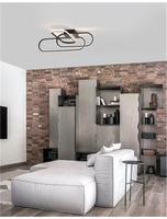 Dekorativní - NV 9113841 Stropní svítidlo ARTE matný černý hliník a akryl LED 38.4W 230V 3000K IP20 stmívatelné - NOVA LUCE