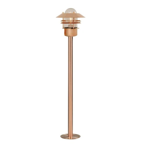 Sloupková - NOR 25078030 Venkovní sloupkové svítidlo Blokhus 1x60W E27 měď čirá - NORDLUX - foto 1