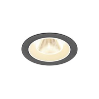 Kruhová - LA 1009614 NUMINOS® M Stropní vestavné svítidlo, 3000 K, 20°, IP20, kulaté, černé / bílé - BIG WHITE (SLV)