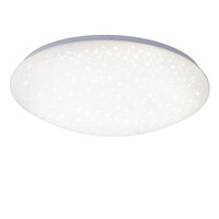 Kruhová - BRILO 3226-016 LED stropní svítidlo hvězdné nebe, pr. 48 cm, 24 W, bílé - BRILO