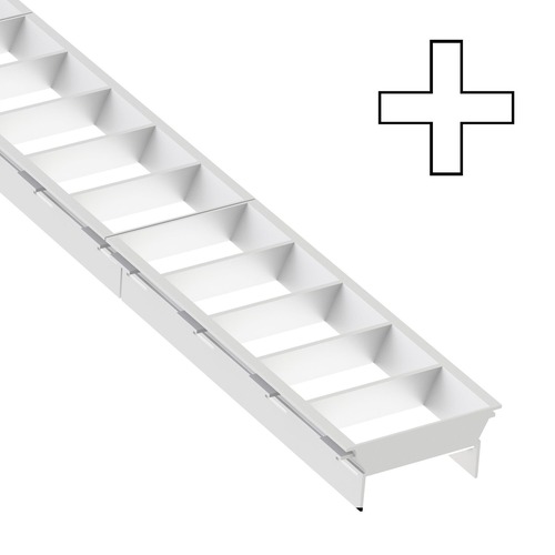 Liniové CLICK - SLC SLC9551 LED svítidlo Click mřížka X spojka bílá - TLG - foto 1