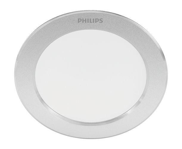 Kruhová - PH 8718699778057 LED Zapuštěné bodové svítidlo Philips DIAMOND CUT DL251 8718699778057 3,5W 300lm2700K IP20 9,5cm stříbrné - PHILIPS (929002515231) - foto 1