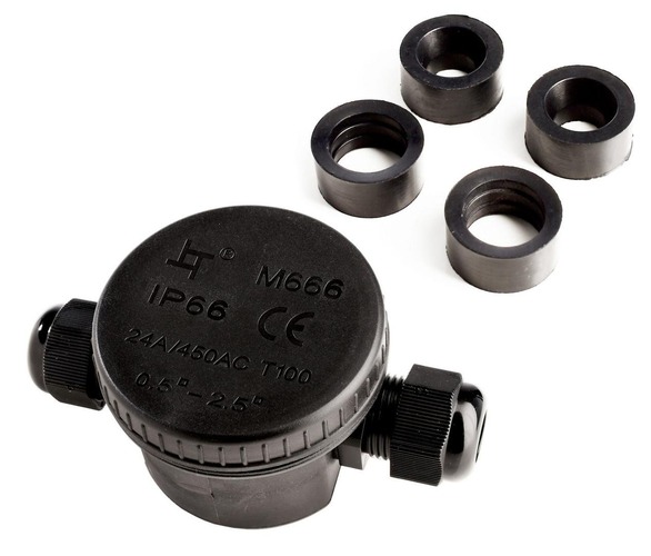 Příslušenství - IMPR 930578 Deko-Light Outdoor 2-násobný-rozbočovač kulaté pro kabel 5-12 mm, 0.5-2,5 mm², max. 450V AC/24A  - LIGHT IMPRESSIONS - foto 1