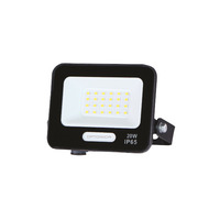 Vnější světlomety - LED SMD Floodlight Černé tělo IP65 s 15 cm kabelem