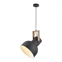 Dekorativní - LD 15747-18 CUP 2.0 závěsné svítidlo průměr 30cm 1 ramenné dřevo z akácie nastavitelná výška - JUST LIGHT