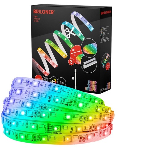 Dekorační - BRI 2158384 Pimp Your Stripe prodlužovací sada LED Strip 4m, RGB+W, barevné programy - BRILONER - foto 1