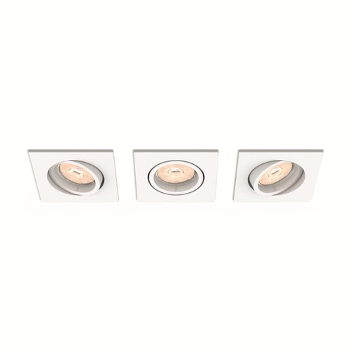 Hranatá - PH 50193/31/PN Zapuštěné bodové podhledové svítidlo Philips Enneper set 3ks 50193/31/PN bílé - PHILIPS (915005418401) - foto 1