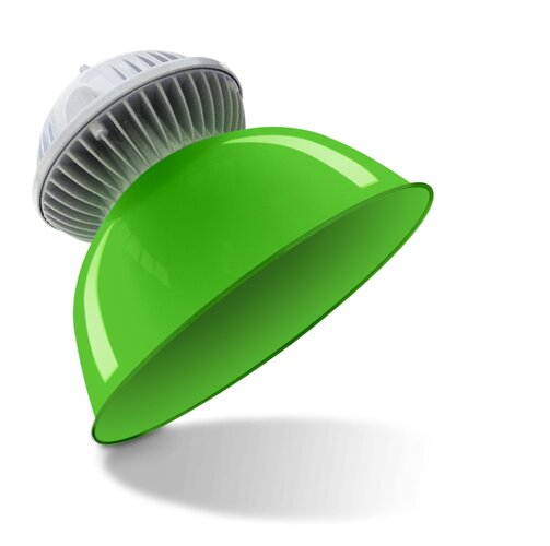 Polokoule - CEN CFVE-202530 LED SVÍTIDLO COLORFULL ZELENÉ 20W 230VAC 3000K 1600Lm 60d IP65 254x210mm - CENTURY - foto 1