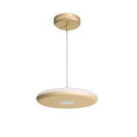 Kruhová - OS ZET60078 ZETA ST1 PF závěsné plastové svítidlo zlatá / bílá IP40 3000 K 31W LED - OSMONT