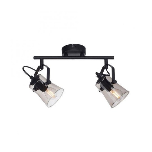 Bodová - LD 15282-18 TINULA LED 2 ramenné stropní svítidlo černá barva otočné v jednoduchém designu - LEUCHTEN DIREKT / JUST LIGHT - foto 1