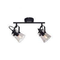 Bodová - LD 15282-18 TINULA LED 2 ramenné stropní svítidlo černá barva otočné v jednoduchém designu - LEUCHTEN DIREKT / JUST LIGHT