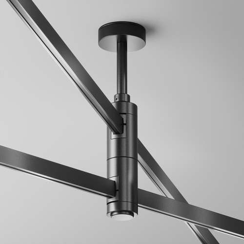 Lištové Magnetic Maytoni Flarity - M TRA156C-D1-B Upevnění ke stropu dvojité krátké 78 mm pro magnetickou lištu 24 V Flarity TRA156C-D1-B - MAYTONI - foto 1