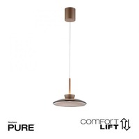 Dekorativní - PN 2191-97 LED závěsné svítidlo PURE Moon nastavitelná výška 2700K bronz / tmavý amber - PAUL NEUHAUS