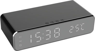 Mobilní a počítačové příslušenství - Bezdrátová nabíječka Hodiny + teploměr