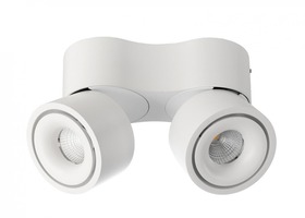 Bodová - IMPR 348235 Deko-Light stropní přisazené svítidlo, Uni II Mini Double, Tilt, 21 W, DIM, 2700 K, 220-240V 1360 lm 160 mm bílá - LIGHT IMPRESSIONS