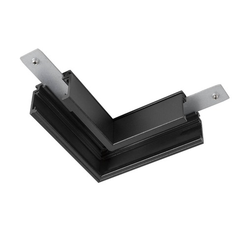Lištové Magnetic SLV - LA 1006575 L-spojka mechanická 48 V TRACK, pro nástavbovou lištu standard, vlevo, černá - BIG WHITE (SLV) - foto 1