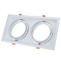 Spotřební materiál a příslušenství - Obdélníkové 2xAR111 kroužky nastavitelné