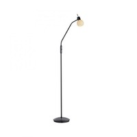 Stojací lampy - LD 12157-18 LED stojací svítidlo černé, vypínač, flexibilní nastavitelné, do obývacího pokoje 3000K - JUST LIGHT