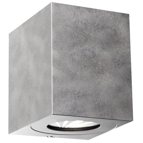 Nástěnná - NOR 49711031 Venkovní nástěnné svítidlo Canto Kubi 2 2x5W LED galvanizovaná ocel čirá - NORDLUX - foto 1
