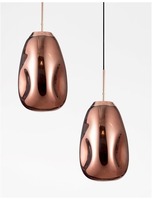Koule - NV 9190391 Závěsné svítidlo LAVA měděný kov ručně vyrobené měděné sklo E27 1x12W 230V IP20 bez žárovky - NOVA LUCE