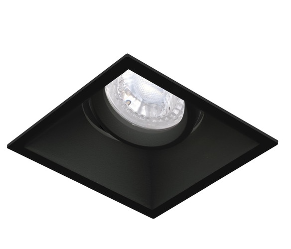 Kruhová - CEN KLSCON-NE KLAK SQUARE CONICAL vestavné nastavitelné svítidlo GU10 černá - CENTURY - foto 1