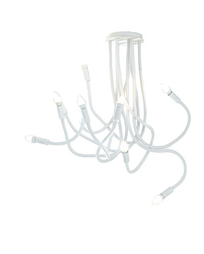 Dekorativní - FAN I-LOVER-9-BCO Stropní svítidlo Lover, bílé, 9 x E14, 20 x 20 x 100 cm - FANEUROPE - foto 1