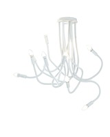 Dekorativní - FAN I-LOVER-9-BCO Stropní svítidlo Lover, bílé, 9 x E14, 20 x 20 x 100 cm - FANEUROPE