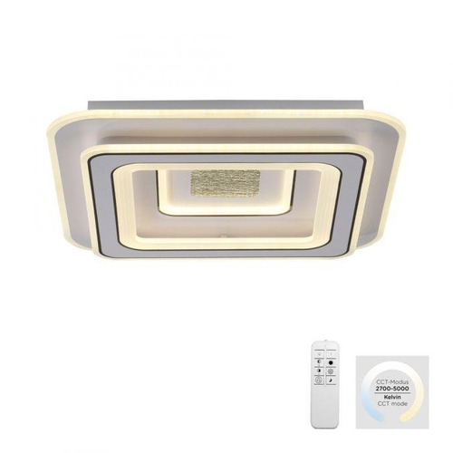 Hranatá - LD 14283-16 TOLAGO LED stropní svítidlo bílé stmívatelné dálkovým ovladačem 3000-6500K - JUST LIGHT - foto 1