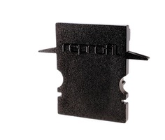 Krytky pro Al profily - IMPR 979062 Koncovka H-ET-02-10 černá 25 mm 2 ks - LIGHT IMPRESSIONS