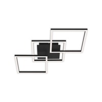 Hranatá - BRILO 3217-015 LED stropní svítidlo, 76,3 cm, 30 W, černá - BRILO